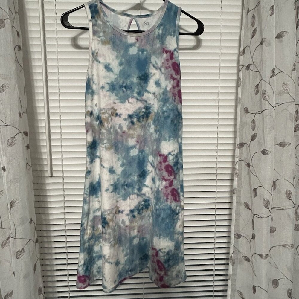 SO Brand - A-line Tie Dyed Dress, Size Small